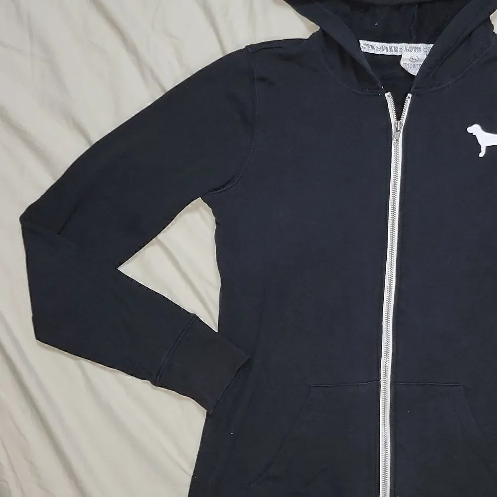 PINK BLACK HOODIE, 